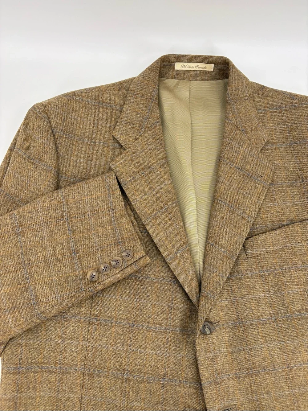 Bruno Piattelli for Andrew Davis Men's 42R Wool Tweed Blazer Sport Coat Coppley